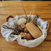 Lot Näh/HandarbeitMaterial antik