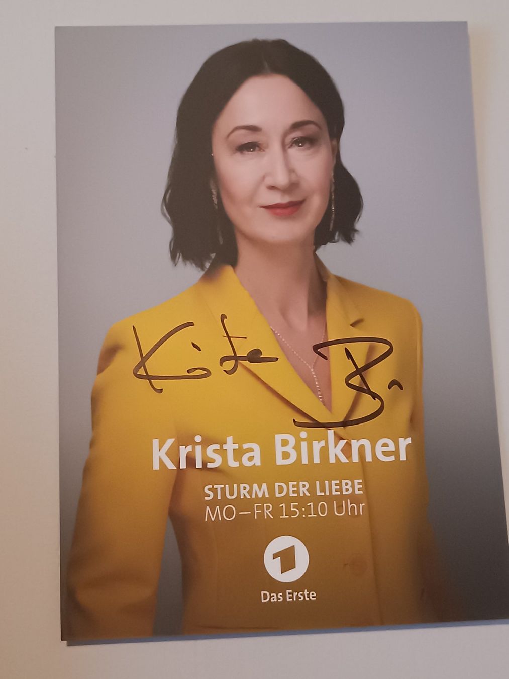 Autografi: Krista Birkner - Sturm der Liebe - handsigniert – Usato da Menziken venduto da Autogramme
