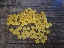 lego 3070 lot de 100 pièces Yellow Tile 1 x 1