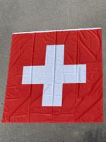 Grosse Schweizer Fahne 100% Polyester Top Zustand 145x148.5