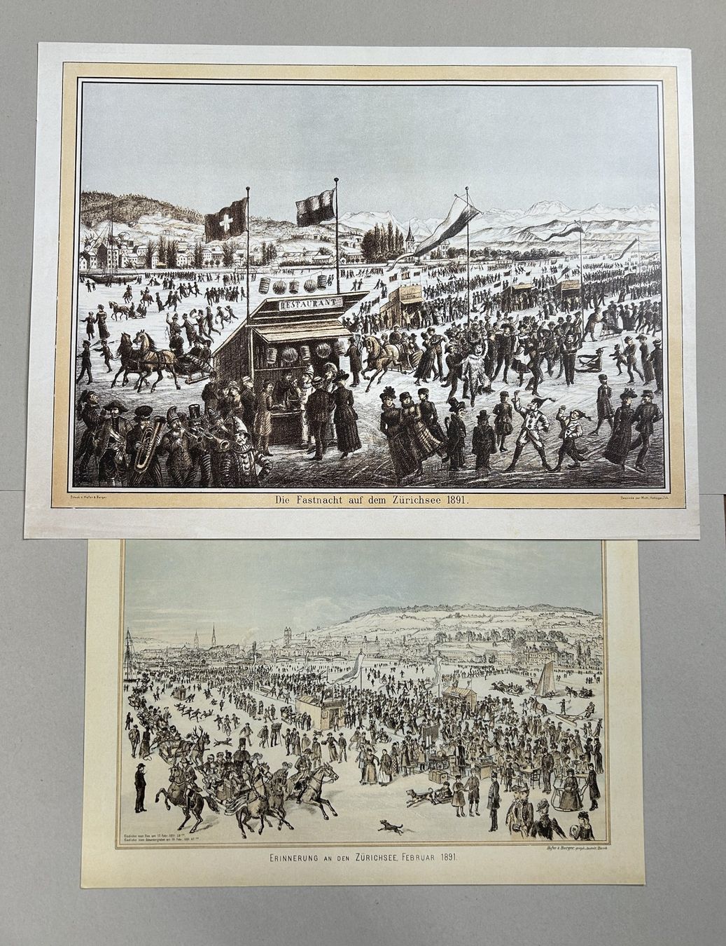 Poster & Bilder: SEEGRÖRNI IN ZÜRICH 1891 – Gebraucht aus Zürich von Domus09