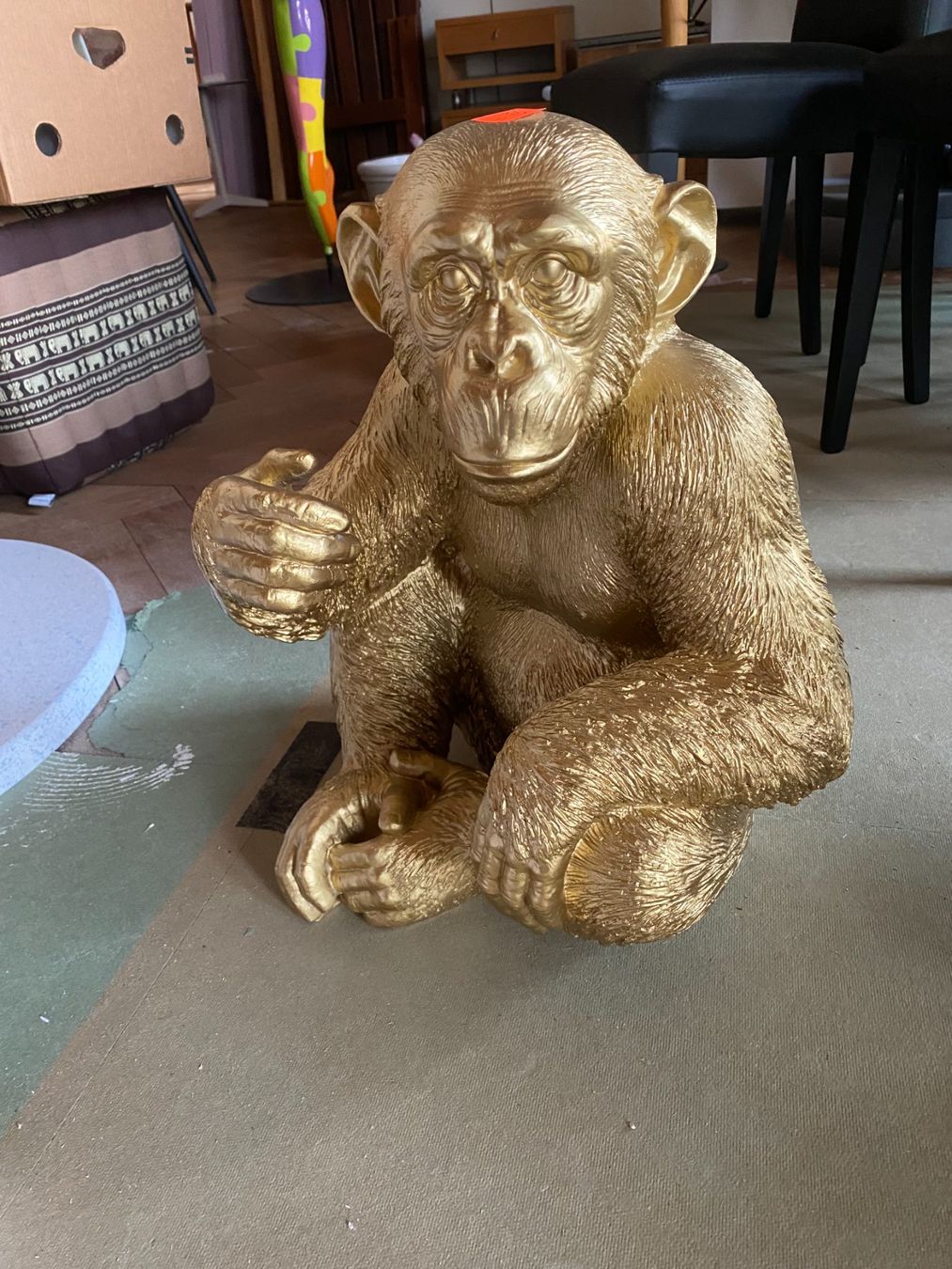 Sculture & Statue: Skulptur / Figur Affe Goldfarbig / NEU – Nuovo (secondo la descrizione) da Liestal venduto da dev_qcm9