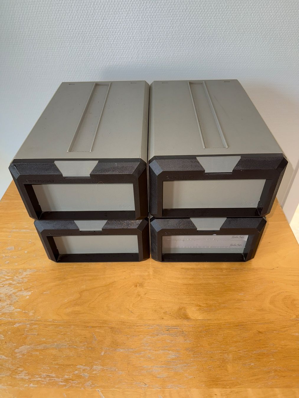 Contenitori & Simili: POSSO Media Boxen, 4er Set, Schwarz/Grau – Usato da Arbon venduto da mei_cnd6 2