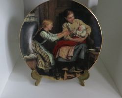 Albert Anker "Das erste Lächeln" Porzellanfabrik Langenthal