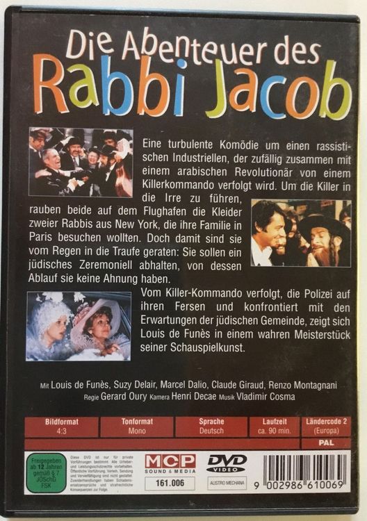 Die Abenteuer des Rabbi Jacob - Louis De Funès in New York! | Kaufen ...