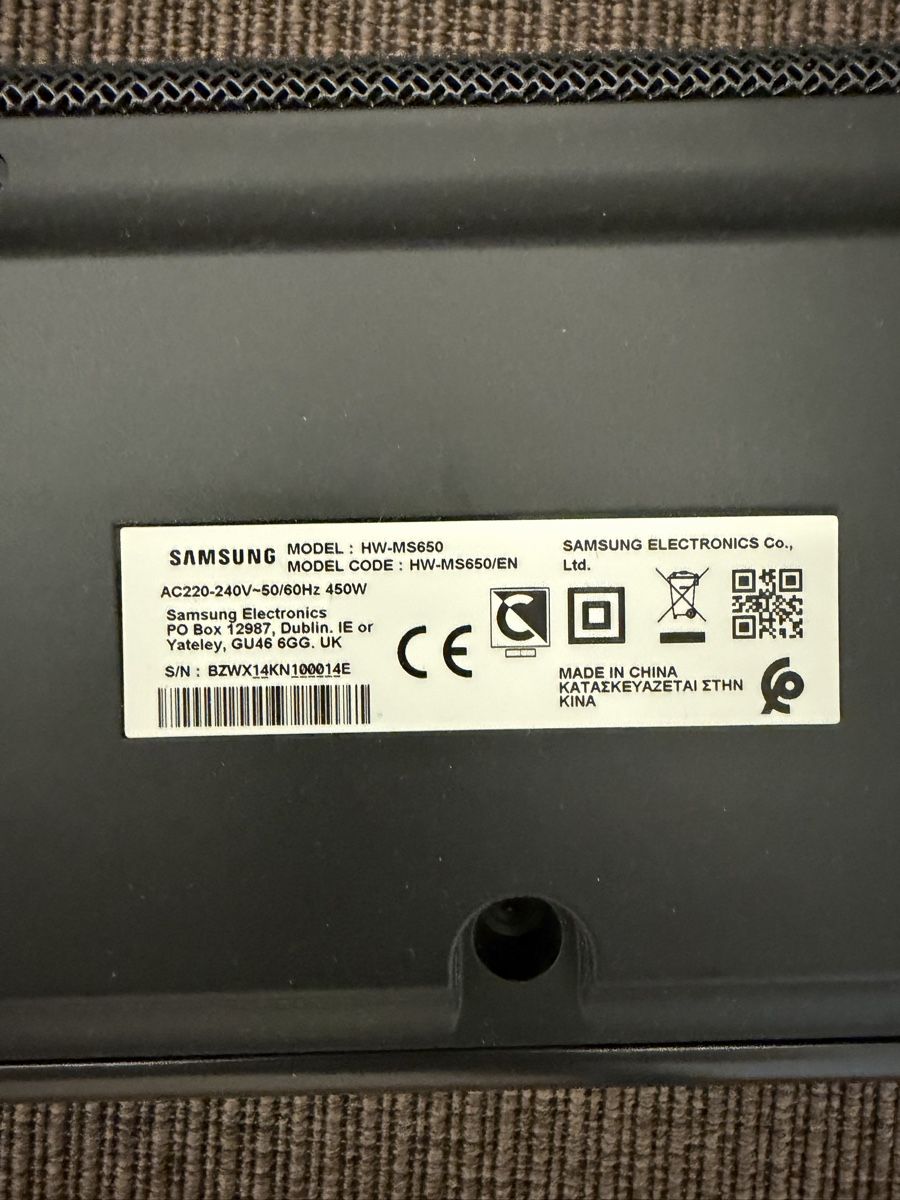 Samsung Home Cinema: Samsung HW-MS650 Soundbar – Usato da Lachen SZ venduto da tobs90 2