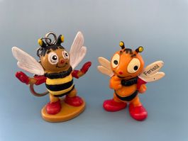 2x Werbefigur Biene Bienchen BULLY FENISTIL & RAIFFEISEN