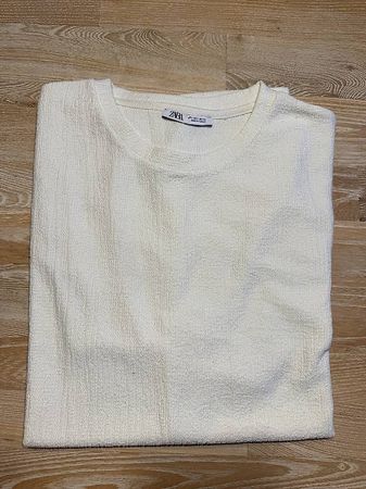 Zara White T-Shirt Size L
