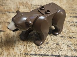lego animal 98295c01pb02 Dark Brown Bear