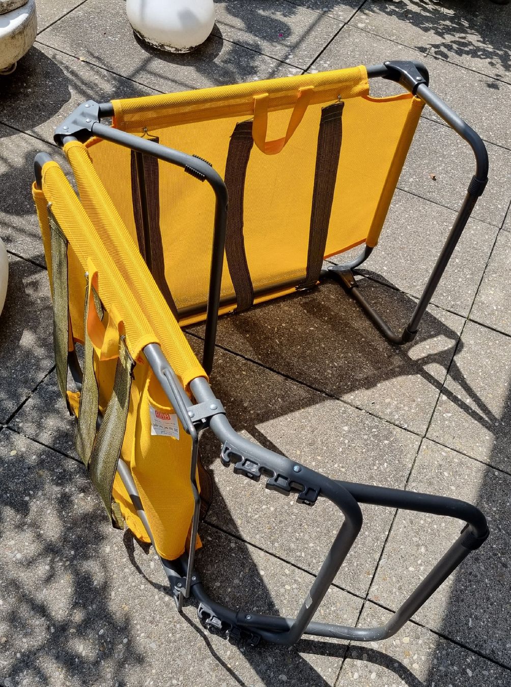 Sedie a sdraio: Sonnenliege klappbar Farbe gelb – Usato da Buchs AG venduto da alp_x87d 3