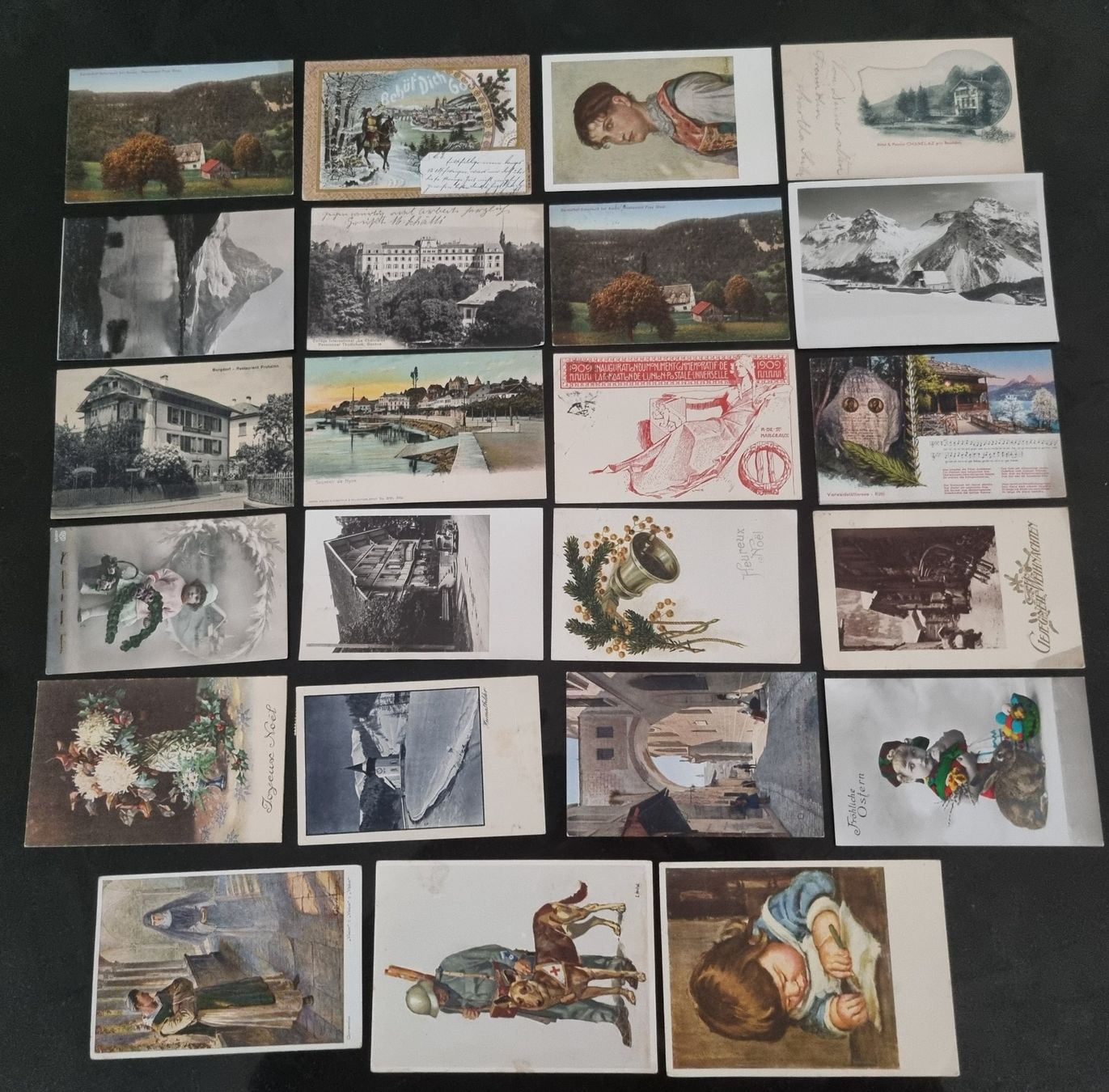 Alle Briefmarken: Lot mit 23 alten Ansichtkarten – Gebraucht aus Gümligen von Geniusbuy 1