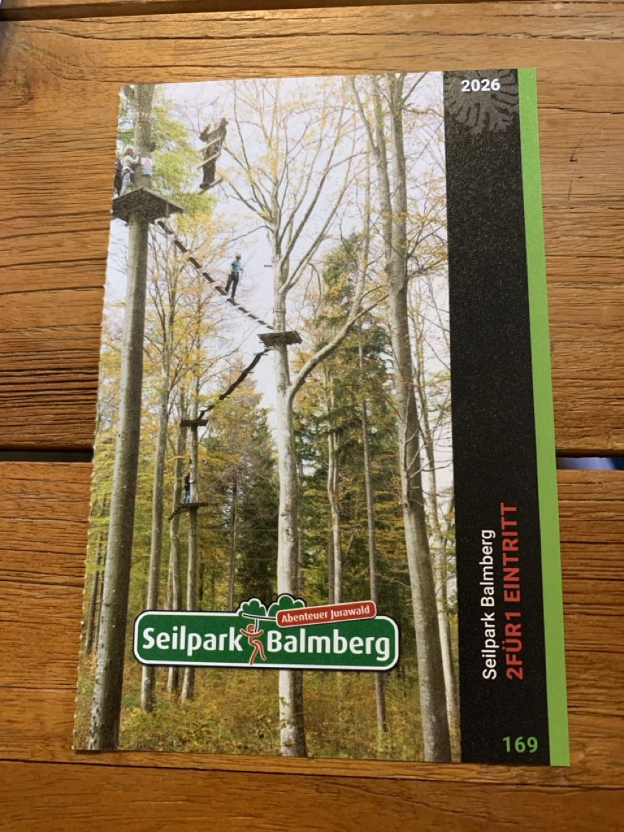 Buoni: 2für1 Seilpark Balmberg – Nuovo e nell'imballaggio originale da Attelwil venduto da TaraLee