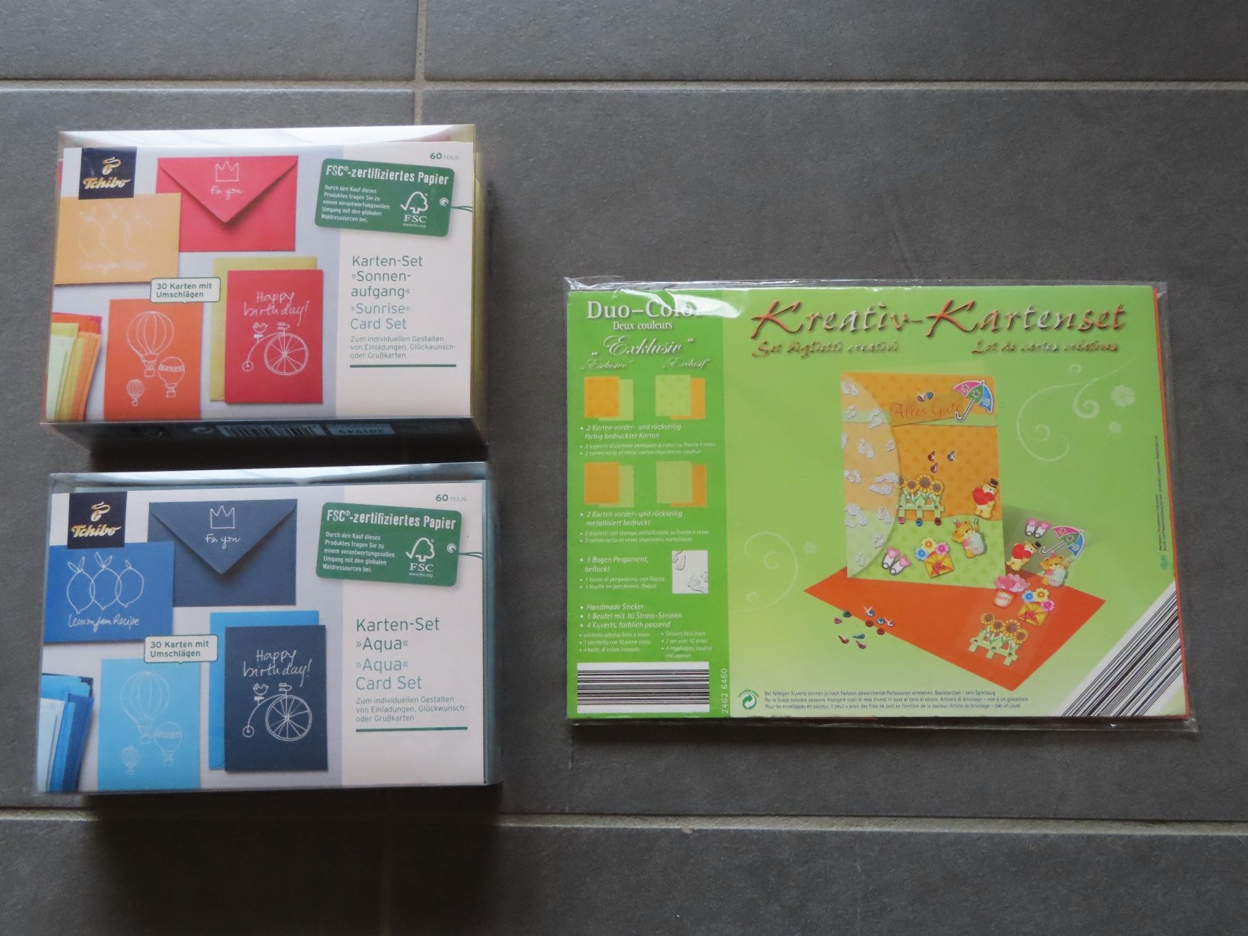 Bastelsets: grosses Karten-Set / Bastelset  ***NEU*** – Neu und originalverpackt aus Wallenried von Asyano