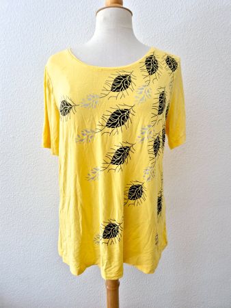 SHIRT GELB L 40 M , TOP ZU JEANS HOSE ROCK JACKE
