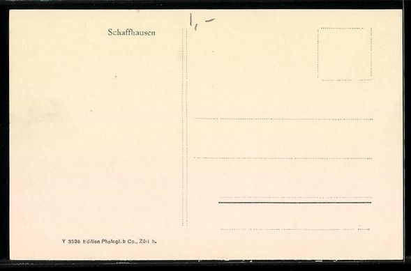 Cartoline postali: Schaffhausen, Ortsansicht mit Brücke, S – Usato da Berlin venduto da bartko-reher 1