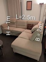 Designer Sofa mit elektrisch ausfahrbarem Sitz (USB)