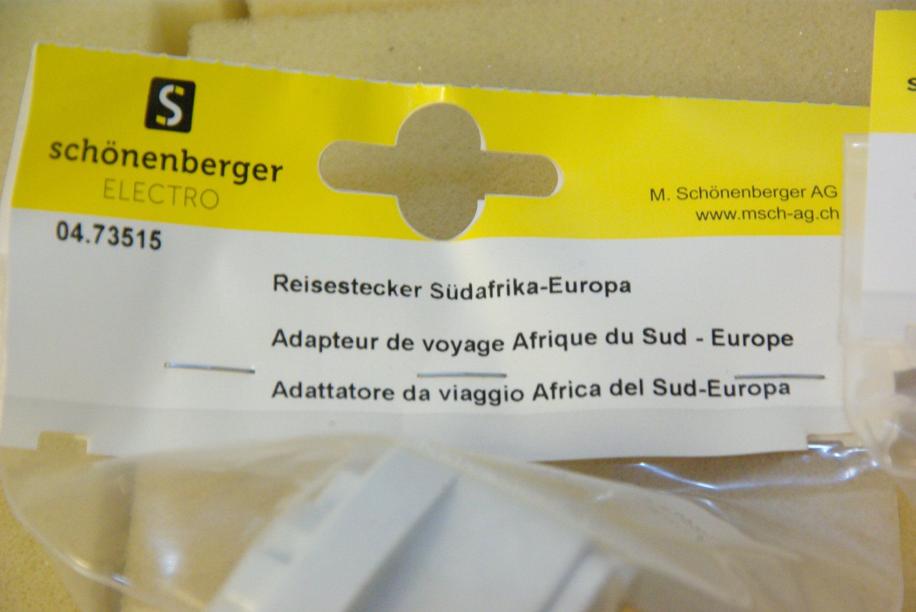 Unità & Adattatore: 2x Reiseadapter / Übergangsstecker, weiss – Nuovo e nell'imballaggio originale da Herisau venduto da Cevianer1844 4