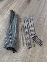 Strohhalme aus Edelstahl, wiederverwendbar, mit Etui!