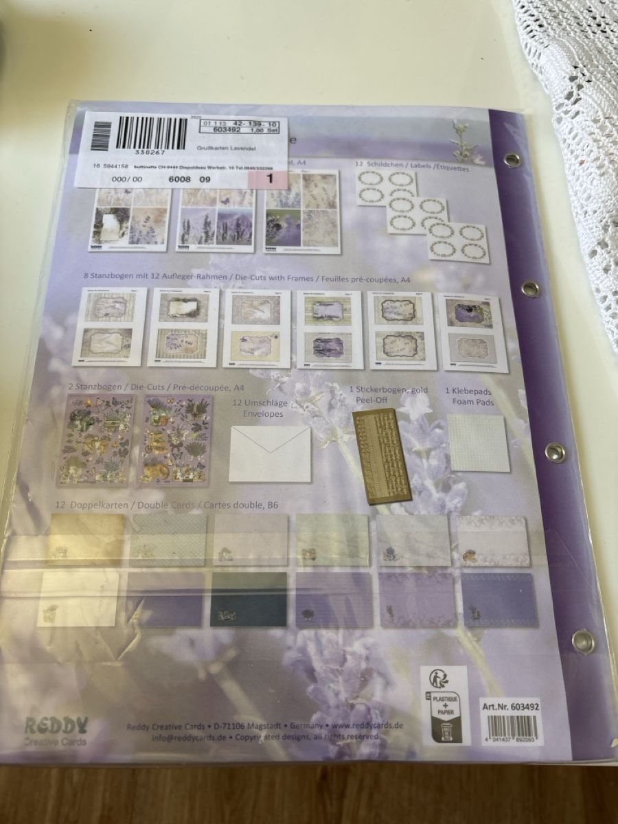 Kit bricolage: 36x 3D-Karten zum basteln  – Nuovo e nell'imballaggio originale da Amriswil venduto da SCHLOSSGEISTLI 5