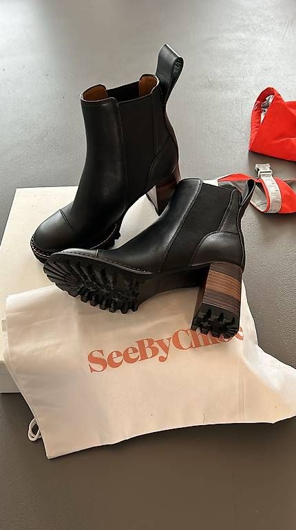 Chloé Scarpe da donna: neue See By Chloé Mallory Ankle Boot - Schwarz gr. 35 – Nuovo (secondo la descrizione) da Dübendorf venduto da N.W 1
