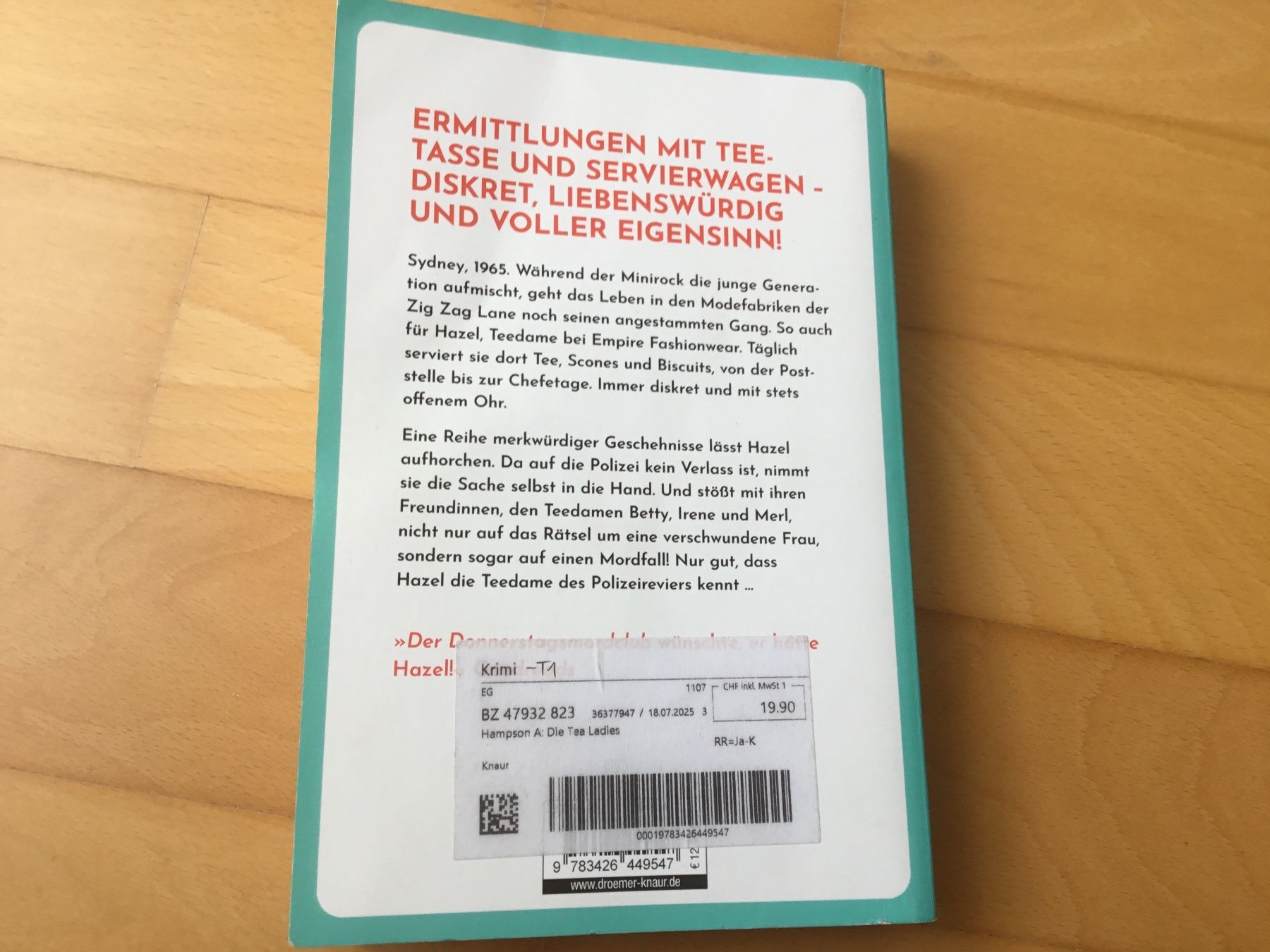Bücher: Amanda Hamson: Die Tea Ladies – Gebraucht aus Kerzers von Georges3210 1