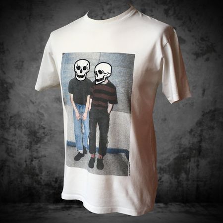 T-Shirt The Kooples Skull White Men S