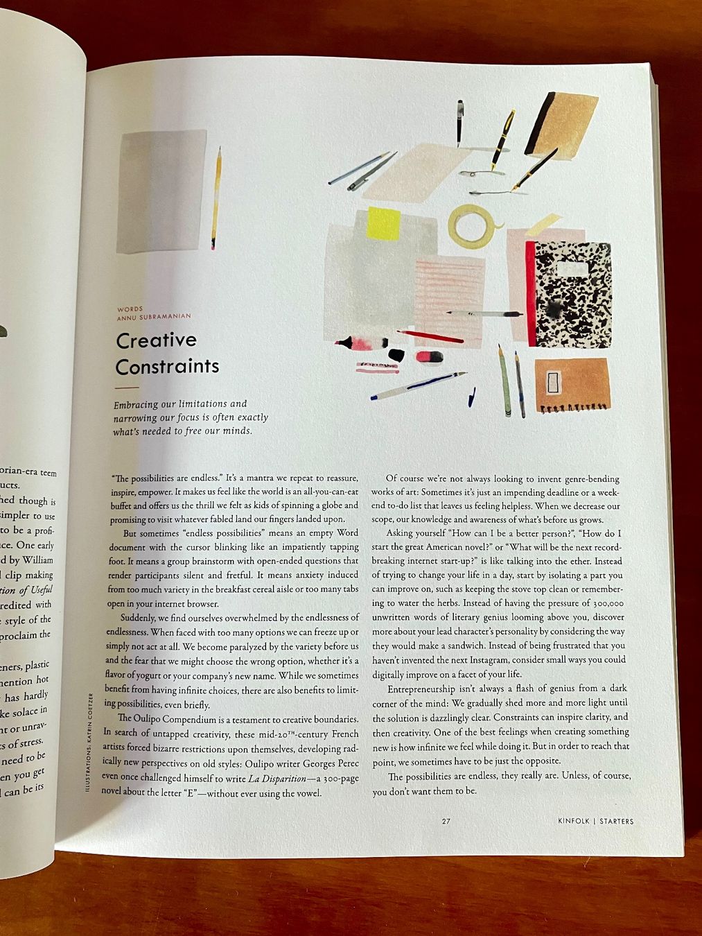 Revues & Magazines: Kinfolk Magazine, Issue #15 – D'occasion à Zürich par mou_j96c 2