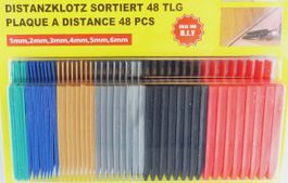 Distanzkeile 48 tlg. zum ausrichten in verschiedenen Grössen