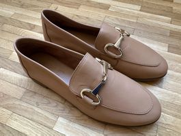W&F Walk&Fly Womens Horsebit Camel Loafer 38