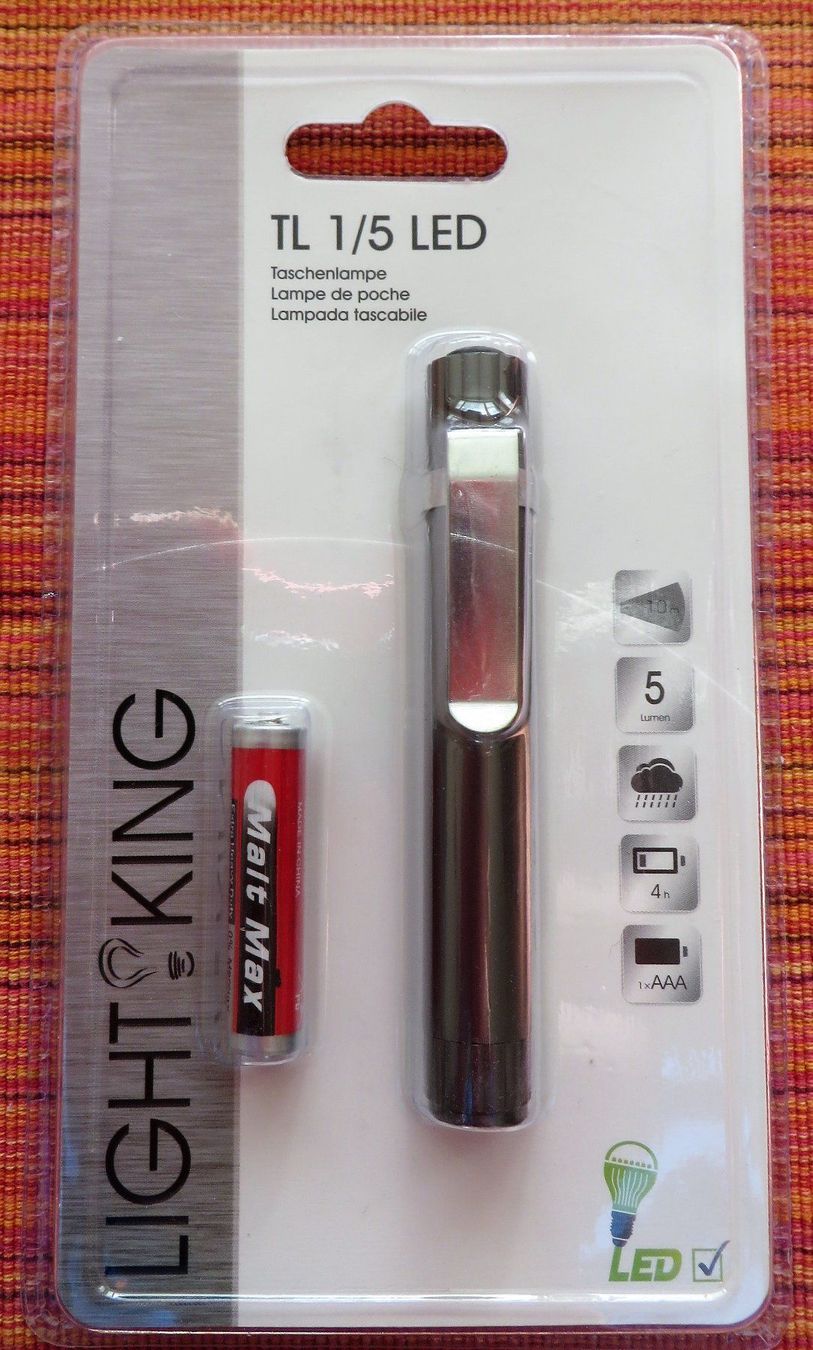 Lampes: Taschenlampe TL 1/5 LED – Neuf avec emballage d'origine à Grüningen par Urtica