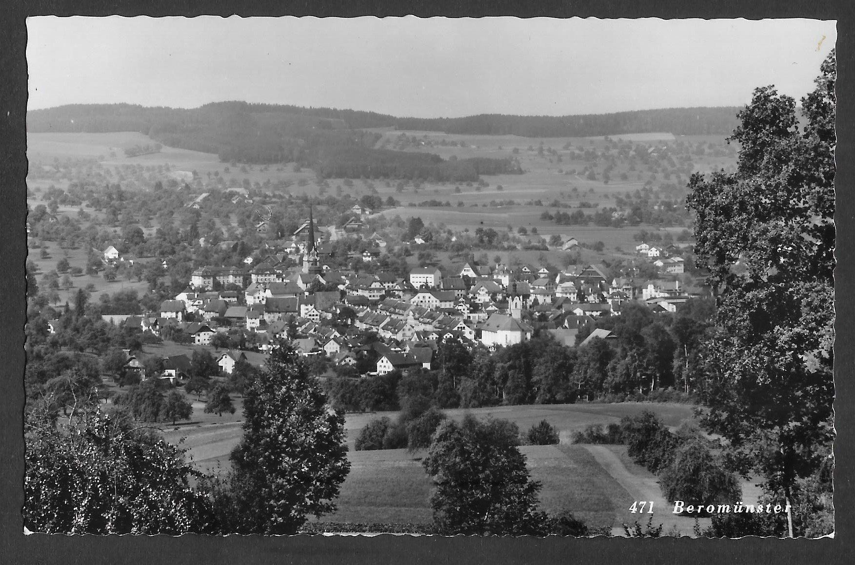 Cartoline postali: Beromünster Gesamtansicht – Usato da Olten venduto da clotaldi