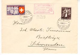 Feldpost - Poste de Campagne 1939 - roter Punkt im Kleid