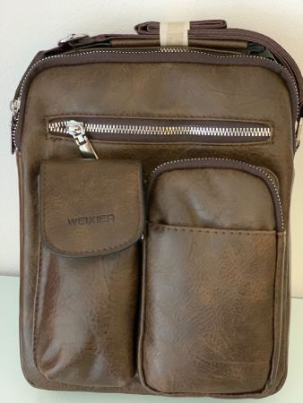 Herren Umhänge Tasche Crossbag Bodybag Reisetasche NEU braun