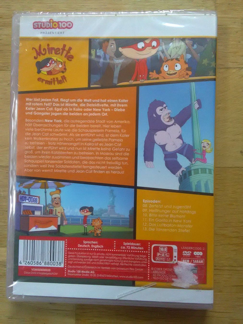 Alle DVDs: Mirette ermittelt - Ein Gorillaz in NY – Neu und originalverpackt aus St. Gallen von elk2021 2