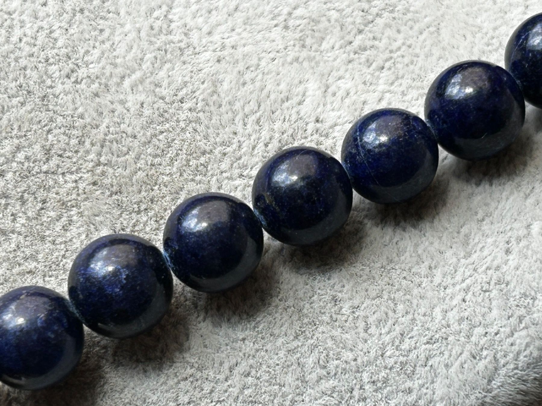 Catenine: Lapislazuli Kette goldene Elemente (52cm) – Usato da Laufen venduto da belleskulptur 4