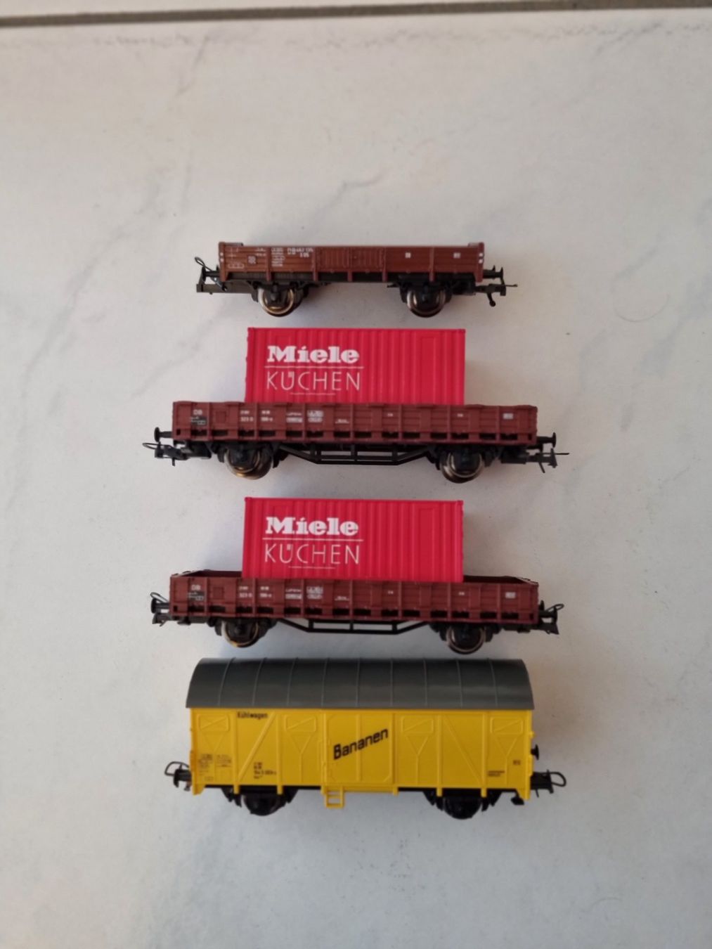 Roco Modellini di ferrovie: 4 x Roco Miele Güterwagen H0 GS – Usato da Zürich venduto da nibadi 1