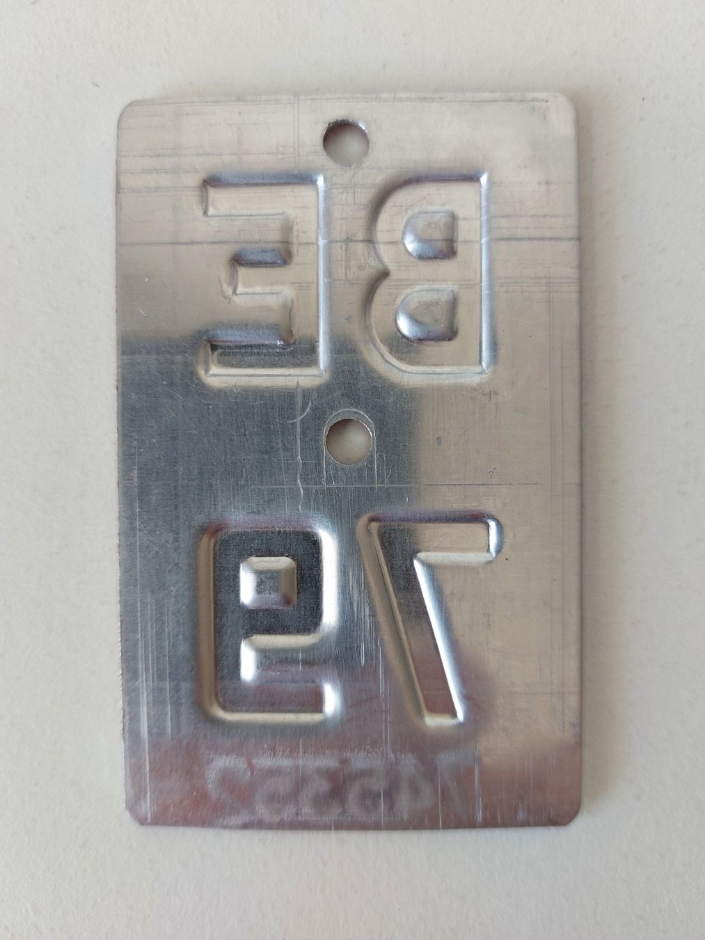Sachs Insegne: Velonummer BE 79 plaque Velo – Usato da Schenkon venduto da Uhu007 1
