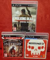 Jeux PS3 - Lot Walking Dead, Dante's, Resistance