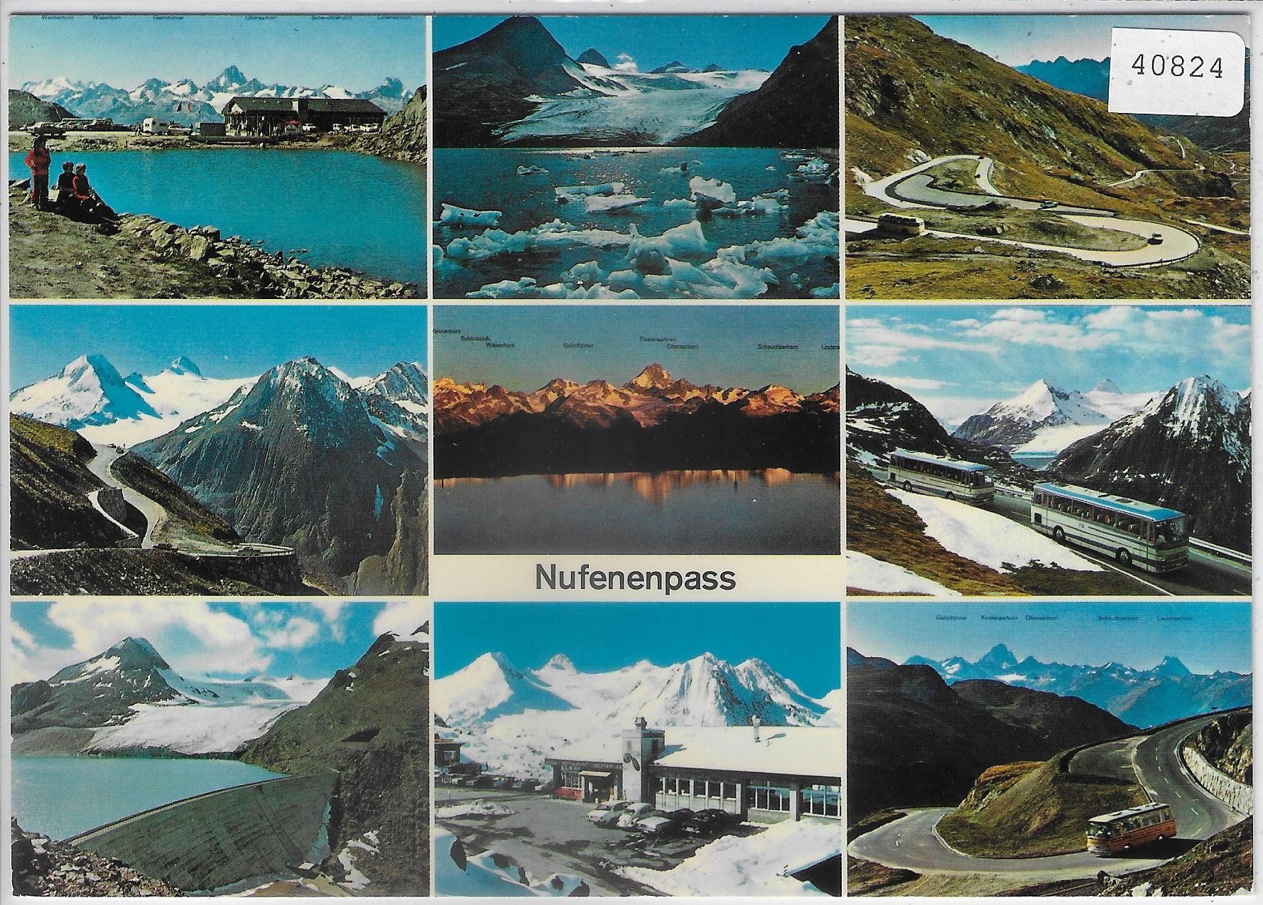 Cartes postales: Nufenenpass - Postauto - Multiview – D'occasion à Ettingen par Kartenplanet