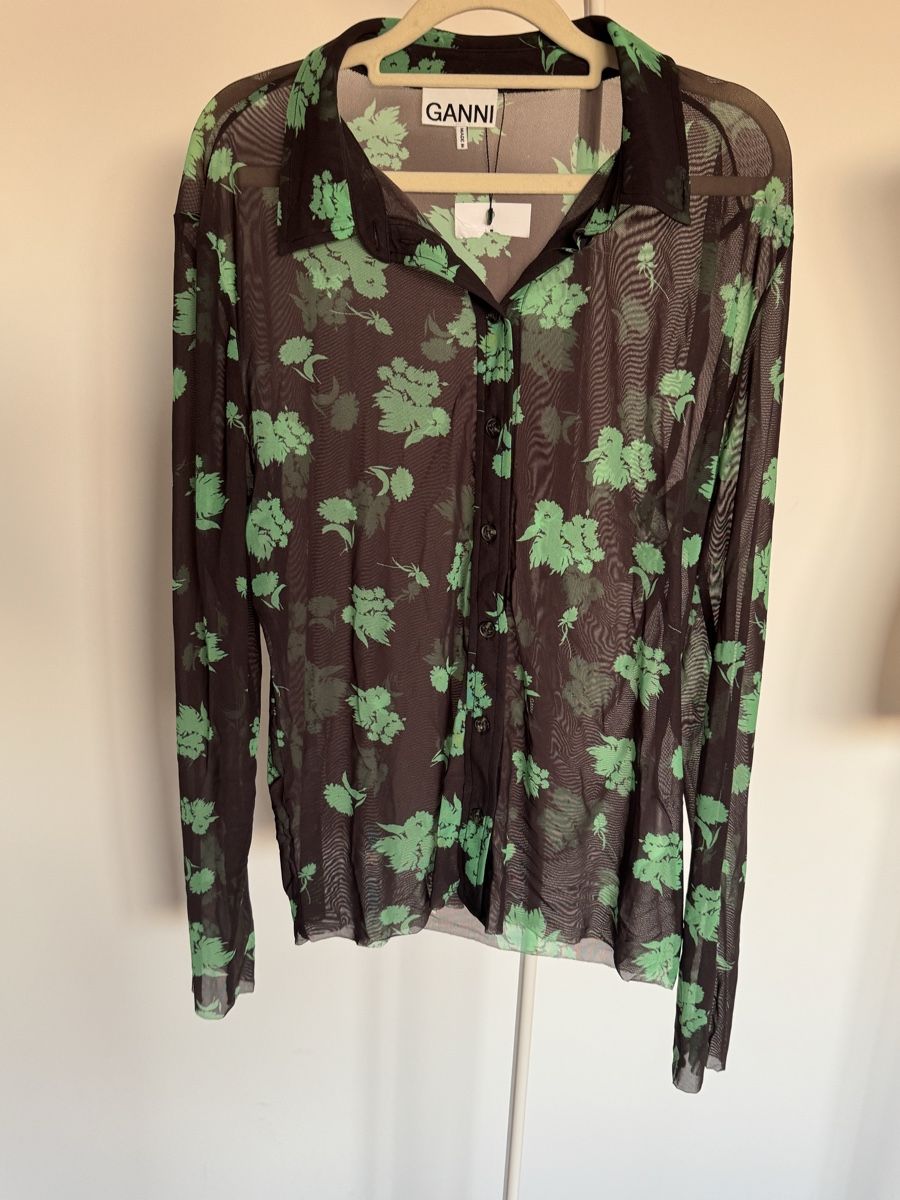 Ganni Camicette: GANNI transparent mesh shirt – Nuovo (secondo la descrizione) da Zürich venduto da di_archive 6