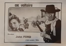 Affiche rétrospective de John Ford avec John Waye