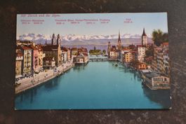 AK Zürich und die Alpen ZH