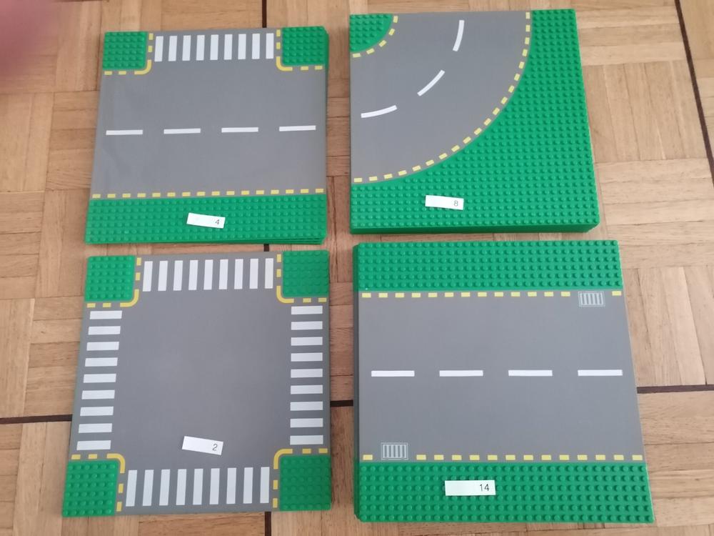 plaque LEGO route