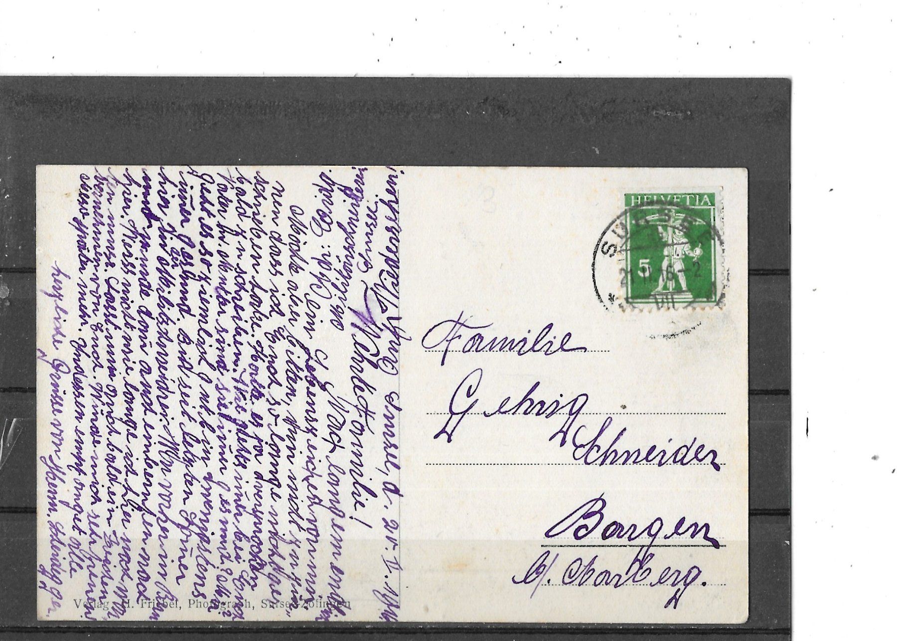 Cartoline postali: LU Sursee 1916 Reformierte Kirche – Usato da Schocherswil venduto da Wilare 1