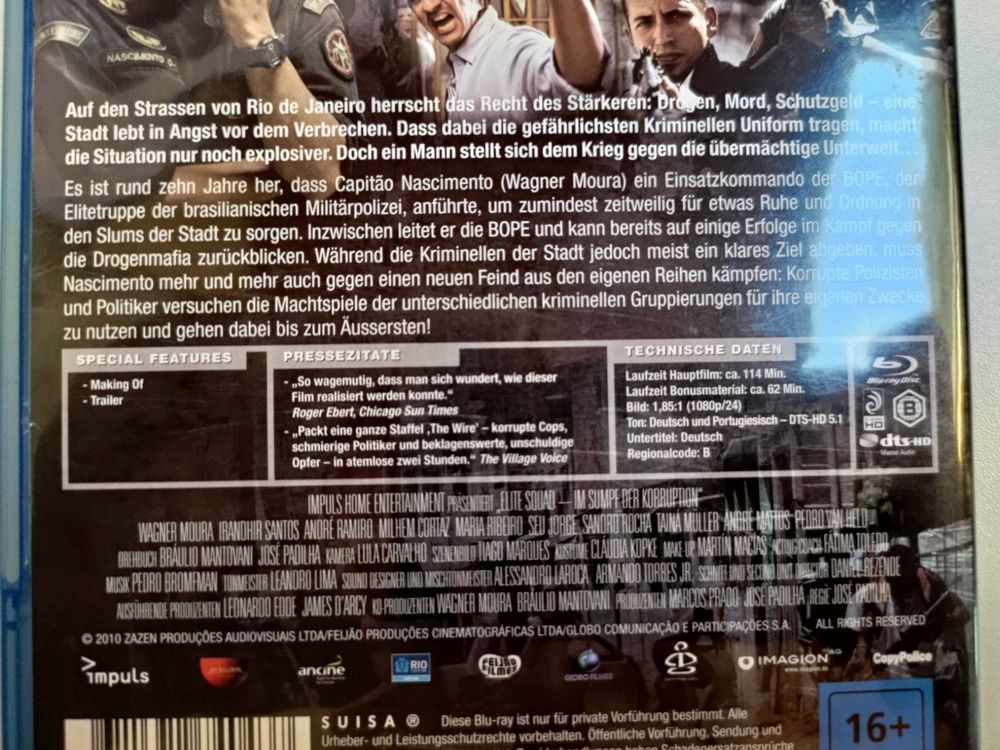 Elite Squad 2 Im Sumpf der Korruption Kaufen auf Ricardo