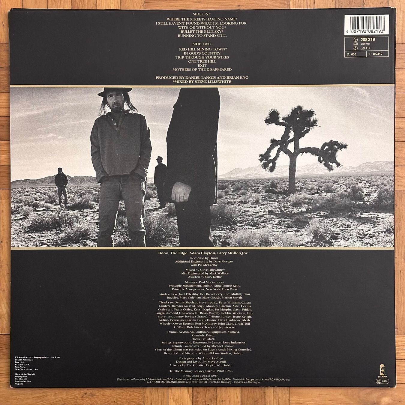Dischi in vinile: LP - U2 - The Joshua Tree – Usato da Breganzona venduto da Onairda75 1