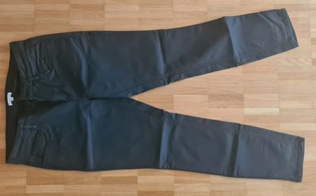 Tom Tailor Damenhose Gr. W30 Schwarz Kunstleder Look
