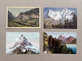 Diverse Ansichtskarten Schweiz