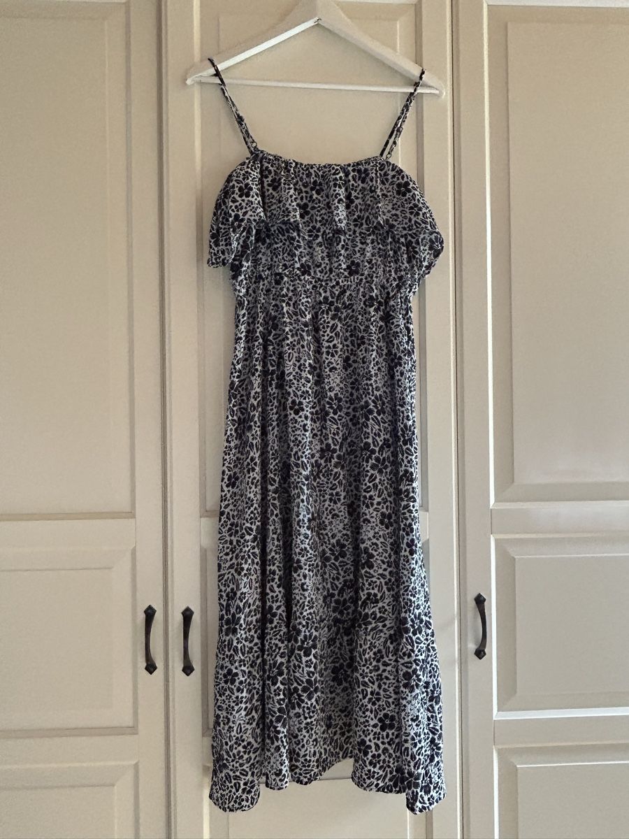 C&A Vestiti: Sommer Midi Kleid C&A, navy, Grösse 38 – Nuovo (secondo la descrizione) da Diessenhofen venduto da Bmaurice 2