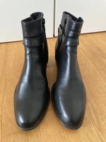 Tamaris Stiefeletten aus Leder schwarz Gr. 37 Top Zustand